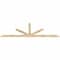 Ekena Millwork Saratoga Rough Sawn Timber Gable Bracket, Douglas Fir, 108"W x 36"H x 2"D x 4"F, 8/12 Pitch GBW108X36X0204SAR00RDF - alternate 5